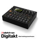 ビートを刻むパワフルな機器 コンパクトで丈夫でシンプル。Digitaktは、素晴らしいドラムマシンです。驚異的な機能と絶妙なデジタルサウンドエンジンで、衝撃的な体験を生み出します。 8ボイスデジタルドラムマシン&amp;サンプラー はつらつとしたサウンド Digitaktは、Elektronがお届けする、新しいコンパクトなドラムマシンです。ビートに合わせてリスナーを踊らせるために必要な、すべてのツールが含まれています。デジタルかつ柔軟性の高いサウンドエンジン、サンプリング機能、ライブ向けシーケンサー、外部MIDI機器制御機能、Overbridge対応。 ドラムマシンは、Elektronの得意分野です。そして、Digitaktがそれを証明しています。 超高品質 Digitaktは、ヘビーユースに耐えられるよう設計されています。まったく新しいハイレゾエンコーダーを搭載し、極めて耐久性のあるバックライト付ボタンを備えています（5000万回の押下に耐えられます）。極めて鮮明なOLED画面で、クリアで分かりやすいユーザーインターフェイスを完璧に表示します。 Digitakt 対応 Overbridge Digitakt対応のOverbridgeは今後無料にて配布されます。 Digitaktはコンピューターベースでの楽曲制作にコンパクトなドラムマシーンながらも最適なソリューションを提供します。それは些細なサウンドも価値あるサウンドにデザインが行え、サウンドカードとしても機能し完璧なまでのスタジオ環境を提供します。 DigitaktとDAW環境を完全統合 2 in/2 outのサウンド カード（CoreAudio/ASIO/WDM）としてDigitaktを使用可能 Digitaktを専用VST/AUプラグインで制御（スタンドアロン操作可能） 8つの内蔵トラック、外部入力、およびメインバスを個別のDAWトラック（24ビット/48kHz）にストリーミング DAWのプロジェクトロード時にDgitaktの全ての設定を呼び出します。 サンプル管理機能 Digitaktの仕様 *8つの内蔵オーディオトラック *8つの専用MIDIトラック *オーディオトラックごとに1つのマルチモードフィルター *オーディオトラックごとに1つのディストーションエフェクト *トラックごとに1つ割り当て可能なLFO *ディレイ/リバーブセンドFX *サンプリング機能 *サンプルメモリ64 MB *+Driveストレージ1 GB *1/4インチ入力×2、1/4インチバランスド出力×2 *高速USB 2.0ポート×1 *DIN Syncアウトプット端子によるMIDIイン/アウト/スルー *Overbridge対応 *寸法:W215×D176×H63mm（8.5×7.2 ×2.5インチ）（ノブとゴム足含む） *重量: 約1.45 kg（3.2 lbs） 撮影機材の性能や、お使いの画面環境によって実物と色味が異なって映ることがございます。 こちらも予めご了承をお願いいたします。 掲載商品売却の際、迅速にサイトから削除するよう心がけておりますが、 店頭ならびに複数のWEBサイトで併売している関係上、更新にタイムラグが生じる場合がございます。 万が一、ご注文いただいた商品がすでに販売済みであった場合は、 何卒ご容赦頂けますよう伏してお願い申し上げます。 また店舗での試奏やご購入をお考えの方は事前にTEL、またはメールにてご連絡頂きたく存じます。 ＿＿＿＿＿＿＿＿＿＿＿＿＿＿＿＿＿＿＿＿＿＿＿＿＿＿＿＿＿＿ (株)黒澤楽器店 お茶の水駅前店新館 東京都千代田区神田駿河台2-2 TEL 03-3293-5625 eki@kurosawagakki.com 「まだまだ豊富に在庫ございます!!」 https://item.rakuten.co.jp/ekiweb/c/0000000100/ 楽器買い取り＆下取強化中！ 特に50’s〜60’s Vintage Guitar高価買取いたします！！↓↓↓ お気軽にお問い合わせください https://ask.step.rakuten.co.jp/inquiry-form/?page=simple-inquiry-top&amp;act=login&amp;ms=500&amp;shop_id=294557 __________________________________________________________________________________ 【For international customers】 ・We ship world wide!! ・We have another many items!! https://item.rakuten.co.jp/ekiweb/c/0000000100/shopNo=169 ・All business is done by Japanese Yen. (Wire Transfer or PayPal) ・You may have to pay &quot;import tax&quot; of your country. ・We do not undervalue our shipping invoice. Please fill in the following form and submit to place an order or enquire about the products. Email：eki@kurosawagakki.com Thank you for your interest in our product.　