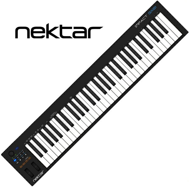 Nektar TechnologyImpact GX61【ネクター テクノロジー/インパクト GX61/コントローラー/61鍵盤】【送料無料】