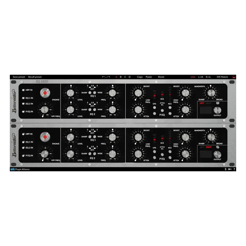 Plugin AllianceBettermaker EQ232D【メール納品】【送料無料】