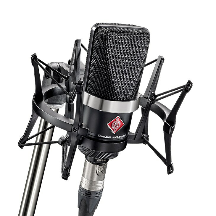 NEUMANN ノイマンTLM 102 BK studio set(ブラック)【EA 4 エラスティック サスペンションセット】【送料無料】