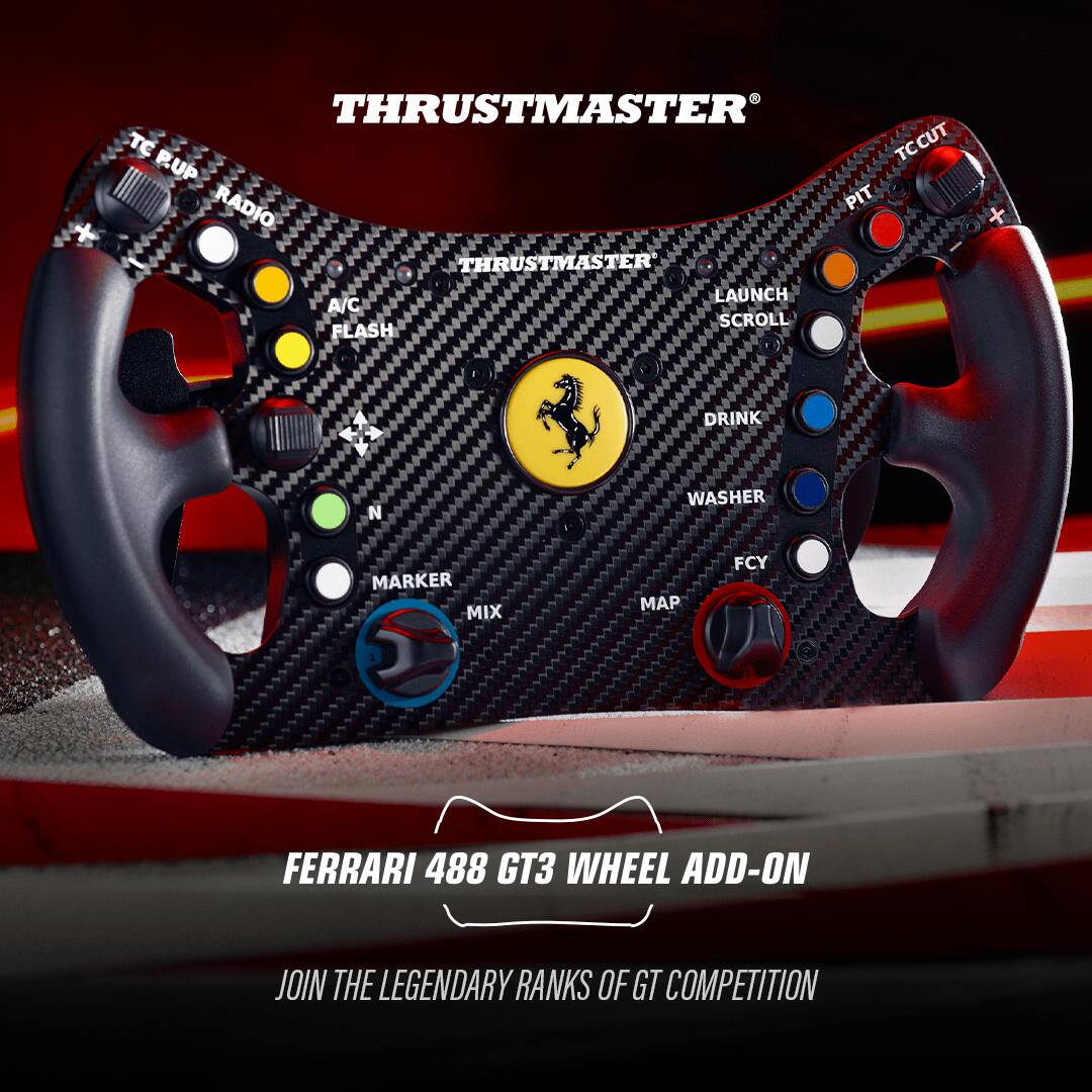 Thrustmaster Ferrari 488 GT3 Wheel Add-On（4060263） 【入荷次第発送】【ゲーミングコントローラー】【新品】【国…