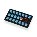 Tai-Hao Rubber Gaming Backlit Keycaps-18 keys Neon bluey׎攭zyz