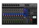 12-Track Live Mixer / Recorder リハーサルスタジオ、カフェなどの小規模なライブPAにも使える12チャンネルの本格的なミキサーに、演奏者一人ひとりに異なるミックスを送れる5系統のモニターアウトと、各トラックの音を個別に記録できるレコーダー機能をビルトイン。さらに、14イン／4アウトのUSBオーディオ・インターフェース機能を統合。 ライブ演奏のミックス、モニター、レコーディングを1台で。 主な特長 デジタルオーディオミキサー ●モノラル8チャンネル、ステレオ2チャンネルの合計12チャンネルの入力 ●EIN -128 dBu、最大入力ゲイン+60 dBの高品位なマイクプリアンプ ●48Vファンタム電源を供給可能（チャンネル1&#12316;4、チャンネル5&#12316;8） ●ギター／ベースなどの楽器入力に対応するHi-Zスイッチ（チャンネル1&#12316;2） ●接続した機器の入力信号を26 dB減衰させるPADスイッチ（チャンネル3&#12316;8） ●演奏者一人ひとりに異なるミックスを送れる5系統のモニターアウト ●3バンドEQ（MIDは中心周波数可変のセミパラメトリック方式） ●16種類のセンドリターン・エフェクト ●各モノチャンネルに、独立した1ノブタイプのコンプレッサーを搭載 ●最大9種類のミキサー設定を保存できるシーンメモリ機能 ●60mmストロークのチャンネルフェーダー ●視認性の良い12セグメントLEDレベルメーター マルチトラックレコーダー機能 ●最大14トラックの同時録音、12トラックの同時再生 ●最高24ビット／96kHzのハイレゾ音質で、SDカードにレコーディング ●ミックスダウン、オーバーダビング、パンチイン／アウト録音 ●外部USBメモリに録音データの書き出し／読み込みが可能 ●メモ録音に便利な内蔵スレートマイク ●プリカウントを設定できるメトロノーム機能 ●入力音をトリガーにして録音を開始するオートレコード機能 ●2秒前にさかのぼって録音できるプリレコード機能 ●任意の位置へロケートできるマーカーを最大99個まで登録可能 ●別売フットスイッチ（FS01）で、レコーダーの再生／停止、 パンチイン／アウト、内蔵エフェクトのミュート操作が可能 USBオーディオ・インターフェース機能 ●最大14チャンネルの入力、最大4チャンネルの出力 ●最高24ビット／48kHzのオーディオ品質 ●USB2.0ポートを搭載するMac、Windowsに対応 ●クラスコンプライアントモードでiOSデバイスにも対応 （Apple Lightning - USBカメラアダプタが別途必要） ●コンピュータのジッタに影響されない アシンクロナス（非同期）転送システムを採用 L-12パッケージには、以下のものが同梱されています。 ●ACアダプタ（AD-19） ●USB2.0ケーブル ●クイックガイド オーディオ・インターフェース動作環境 Windows: OS: Windows&#174; 7 SP1以降 / 8.1 / 10 (32bit, 64bit) CPU: Intel&#174; Core i3以上* USB: USB 3.0 / 2.0** * Atom、Celeron、PentinumシリーズおよびAMD製CPUは動作保証外 ** Intel製チップセット内蔵のUSBホストコントローラーのみ対応、USBハブ・拡張カードでの使用は動作保証外 Mac: OS: Mac&#174; OS X 10.10 / 10.11 / 10.12 CPU: Intel&#174; Core i3以上 USB: USB 3.0 / 2.0* * USBハブ・拡張カードでの使用は動作保証外 iPhone / iPad: OS: iOS 8 / 9 / 10 * Apple Lightning-USBカメラアダプタが別途必要 外形寸法: 445 mm (W) x 282 mm (D) x 70.5 mm (H) 重量（本体のみ）: 2.53 kg ●店舗へのご来店について webご案内の該当商品が店舗に展示していない場合がございますので、店舗ご来店にて商品をご購入・ご確認をご希望の際は事前に店舗あてにご確認ください。 楽器の詳細及び通信販売の手続き方法で不明な点は、 お電話かe-mailにてお問い合わせ下さい。 全国通信販売も承ります。 楽器の詳細及び通信販売の手続き方法は、 お電話かe-mailにてお問い合わせ下さい。 お問い合わせは下記までどうぞ!! クロサワ楽器御茶ノ水駅前店 東京都千代田区神田駿河台2-2-2 TEL 03-3293-5627　