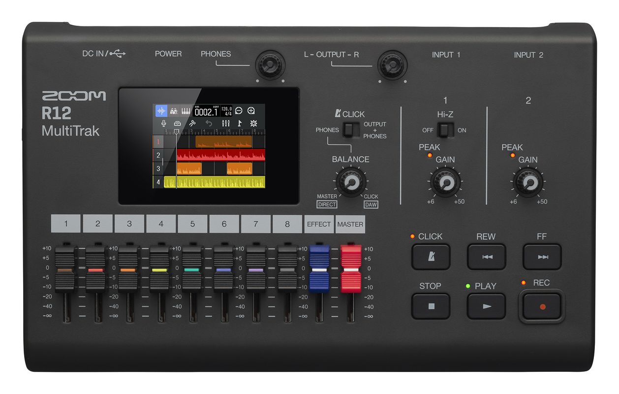 ZOOM (ズーム) R12 MultiTrak 【Multi Track Recorder】【8トラックMTR】【次回入荷分予約受付中】【送料無料】