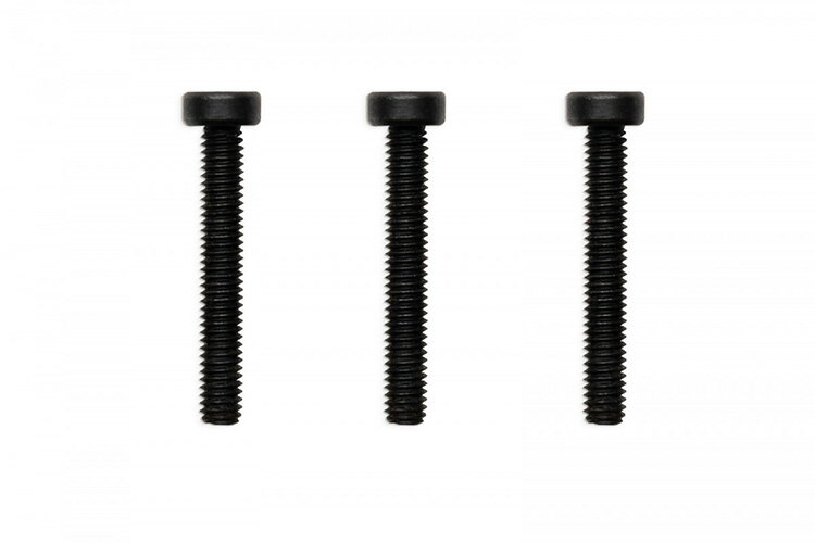 EKWBEK-Loop Hex Key Screw Set M4x27mm - Black (3pcs)