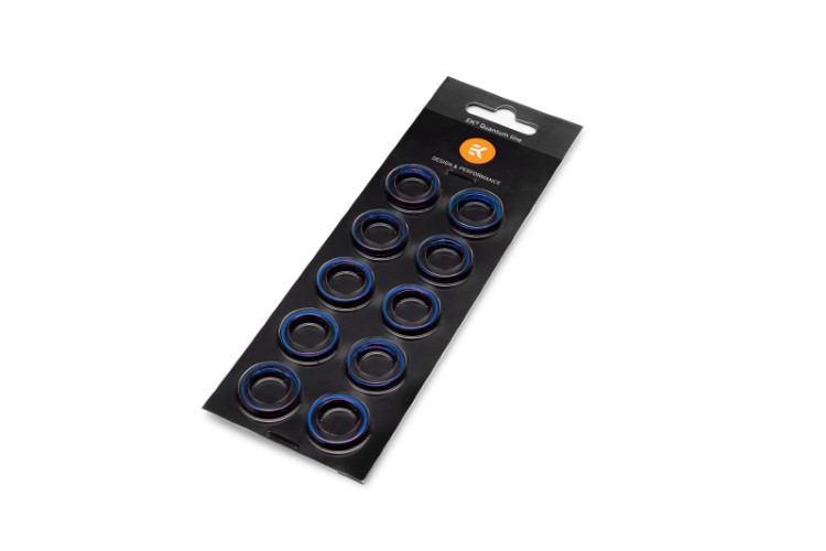 【EKWB公式】EK-Quantum Torque Color Ring 10-Pack STC 12/16 - Blue