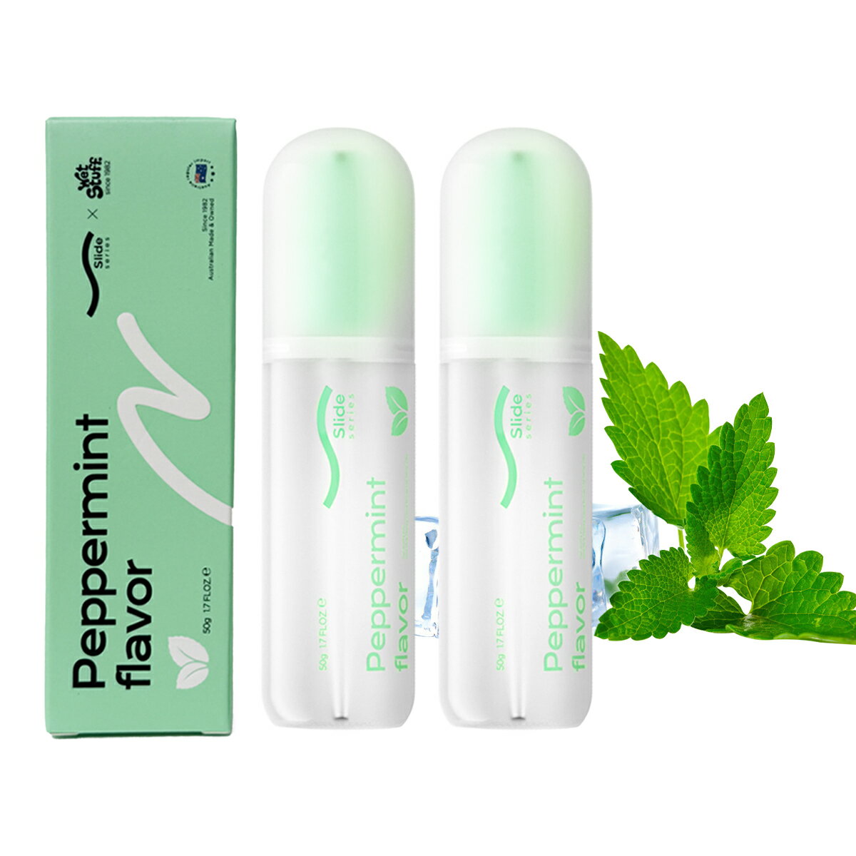 【クーポンで10%OFF】【2本セット】清涼感 潤滑 ローション 口にしても大丈夫、水溶性ローション 低刺激、潤滑剤ゼリー、高比率オミントエキス配合、妊 活 ローション、オーストラリア製、潤滑 ジェル、 潤滑ゼリー 1本50g/2本入り【シートマスク 2枚プレゼント】