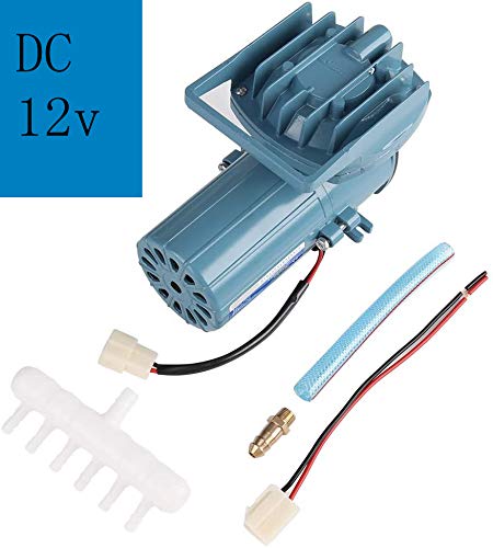 エアーポンプ Acouto 水族館 DC 12V 35W 水槽 魚タンク 酸素ポンプ 68L/min空気排出量 無毒 安全 低騒音 高効率 省エネ 酸素補給 フ