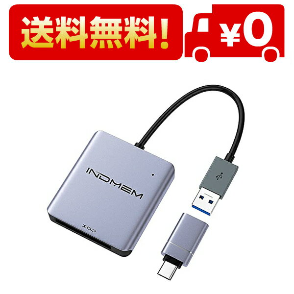 INDMEM XQD ɥ꡼ USB 3.0 XQDץ 5Gbps®ž ˡ (SONY)G/M꡼NikonLexar 2933x/1400x꡼ɤб Windows/macOS/Linuxб