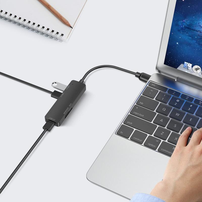 USB3.0 ハブ LUONOCAN 小型軽量 パソコン usbポート増設 アダプター コンパクト携帯性の高い ポート拡張HUB PS4/5対応