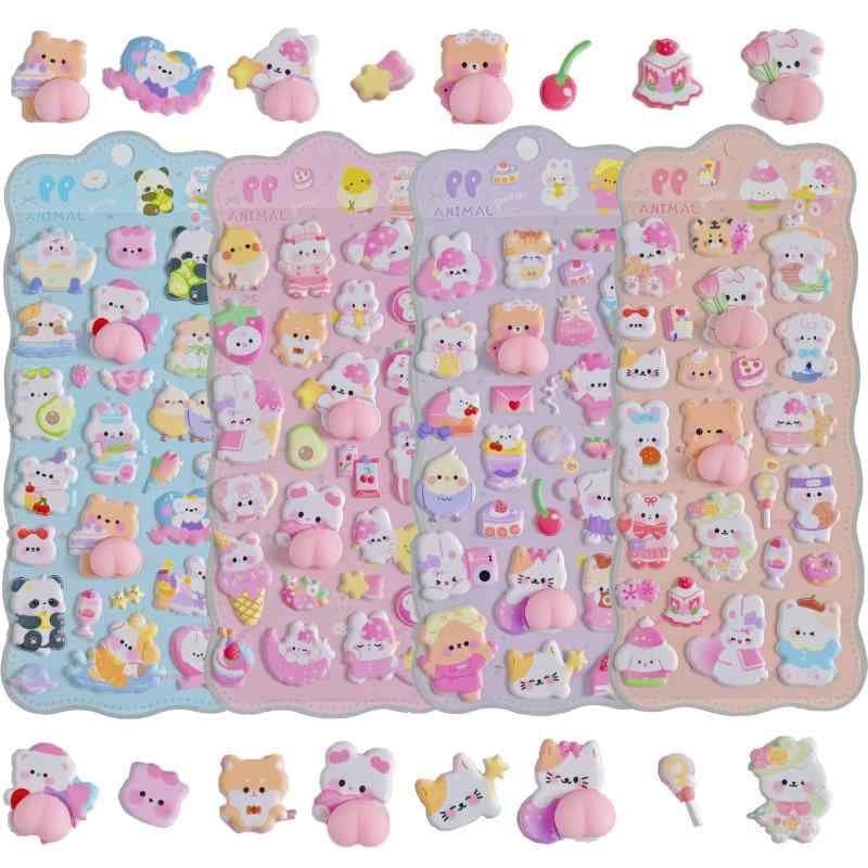 3DΩ�Υ��ƥå��� ���襤�� Ω�����ǥ����� 4�祻�å� ��Ģ�ѥ��ƥå��� ���ۤ��� �ǥ������� �դ�դ� �Ҷ� ���λ� DIY�� ��Ģ�����������ޥۥ���������...