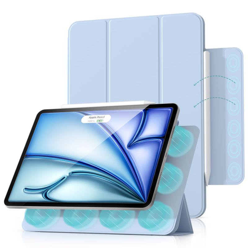 Rakuten - Aoub iPad Air 5/4 マグネットケース 2022 (第5世代) 2020 iPad Pro 11 2018 磁気吸着 オートスリープ/ウェイク対応 Pencil 2対応 スリム 手触り快適 カバー