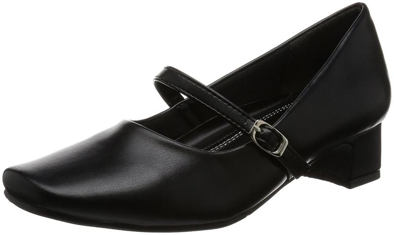 [ロメオ バレンチノ] レディース VB3371スクエアトゥ ヒール3.5cm 足囲3E PUレザー