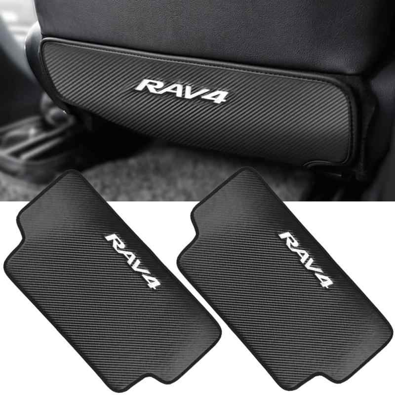 Rakuten - Kayafar トヨタ RAV4 50系 専用 キックガード RAV4 シート バック マット キックガード 後部座席 プロテクター 汚れ防止 蹴り防止 RAV4 シートバックプロテクター RAV4 内装 パーツ カスタム ドレス