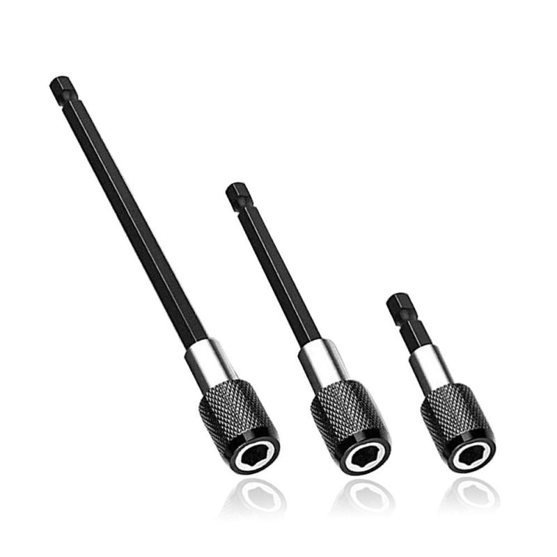 樂天商城 - Saipor 3種類セット 六角延長 バー 60mm 100mm 150mm 六角軸 延長ビット シャンク ソケット (1／4インチ 6.35mm) 電動ドライバー インパクト 工具