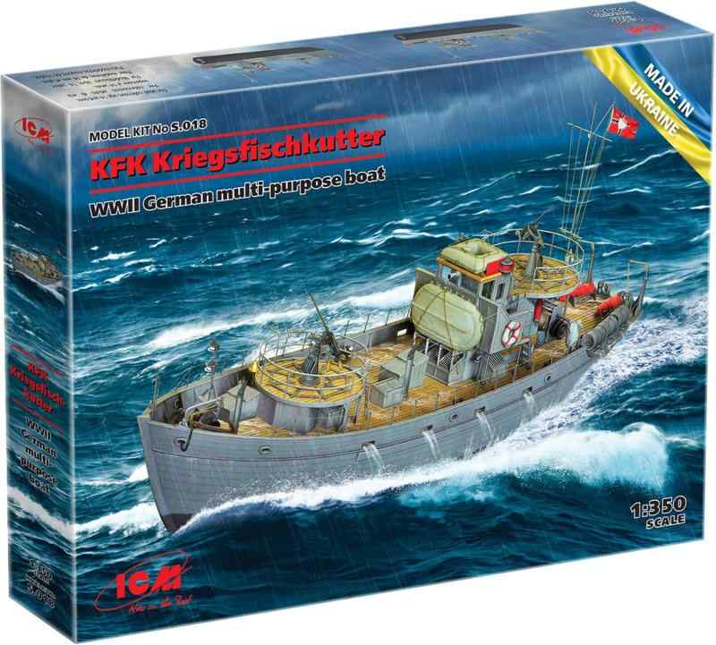 樂天商城 - アイシーエム ICM 1/350 第二次世界大戦 ドイツ海軍 戦闘漁船 プラモデル S018