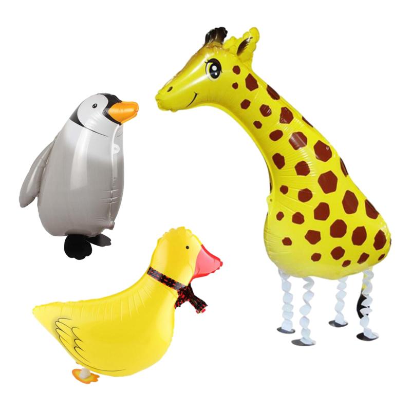 TweezerGuru 風船 バルーン 動物 3種入 誕生日 飾り付け 子供 ウォーキング風船 動物風船 お散歩バルーン ふうせん パーティー飾り ヘリウムガス 子供の日 プレゼント