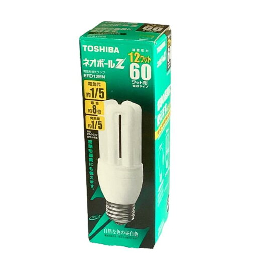 TOSHIBA ネオボールZ 電球形蛍光ランプ 電球60Wタイプ 昼白色 EFD12EN TOSHIBA ネオボールZ 電球形蛍光ランプ 電球60Wタイプ 昼白色 EFD12EN