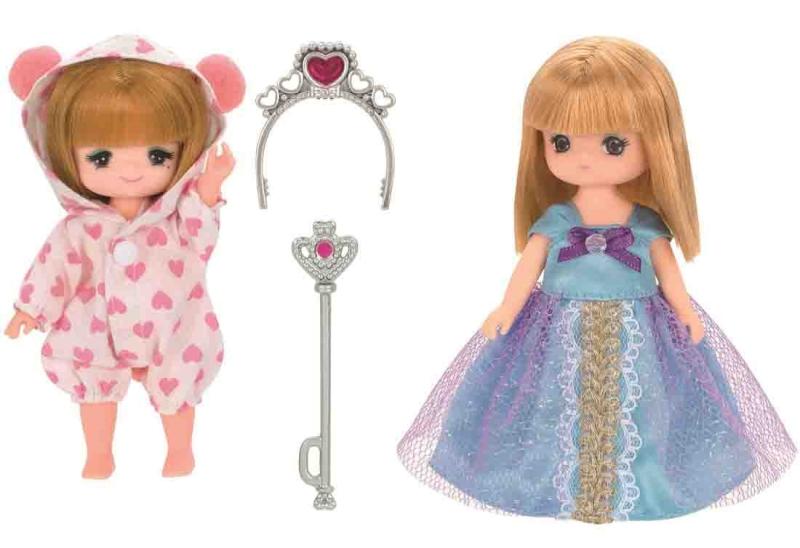 樂天商城 - リカちゃん ドレス LW-22 ミキちゃんマキちゃんドレスセット(プリンセス&パジャマ)