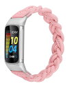Fitbit Charge6/Charge5バンド フィットビット チャージ6/チャージ5に対応 【2023年最新スタイル】 Fitbit Charge5 デッドソロループ 編組バンド スポーツバンド 交換ベルト 柔らかいシリコーン糸混紡(2)