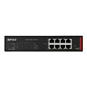 バッファロー BS-GSL2008P 法人向け Giga対応 PoE Layer2 スマートLiteスイッチ 8ポート(2)