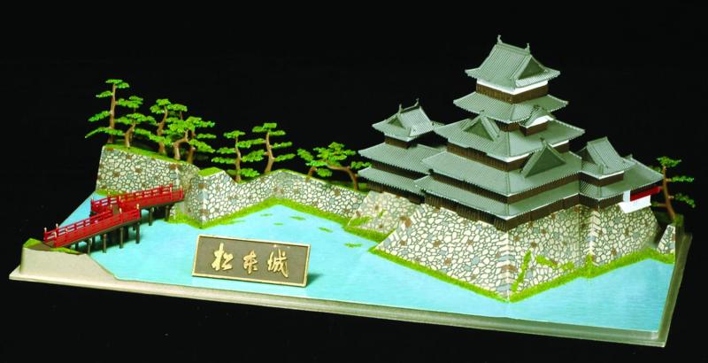 E-KO-BO楽天市場店の童友社 1/350 日本の名城 スタンダード 松本城 プラモデル S-24 成形色｜アングル2