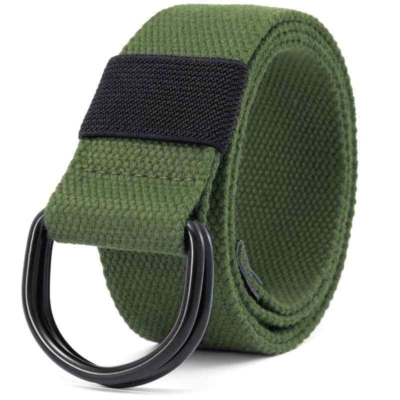 [Macoking] ベルト メンズ おおきいサイズ カジュアル ナイロン 大きいサイズ 垂らす キャンバス dリング 穴無し 通勤 ゴルフ 運動 アウトドア プレゼント