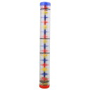 Yibuy 40 x 5.2cm 多色 プラスチック 降雨ラトル レインスティック レインメーカー ボール音楽感覚聴覚器を付き レインボースティック マラカス ガラガラ