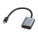 サンワサプライ ミニDisplayPort-HDMI 変換アダプタ HDR対応 15cm AD-MDPHDR01