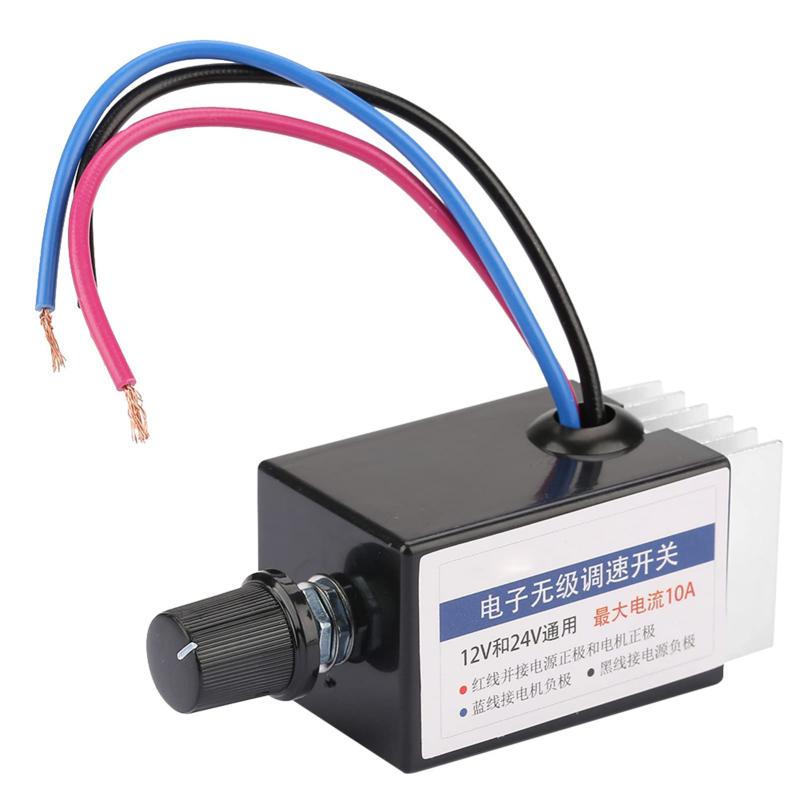 Hilitand DCモータースピードコントローラー DC12V / 24V 電子式 無段変速機