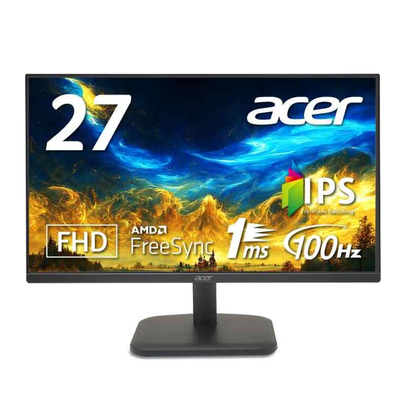 【Amazon.co.jp】日本エイサー Acer スタンダードモニター 27インチ IPS フルHD 100Hz 1ms スピーカー ヘッドホン端子搭載 HDMI1.4 AMD FreeSync EK271Ebmix