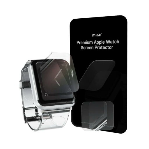 miak apple watch用 フィルム セルフヒーリング 液晶保護フィルム for Apple Watch 45mm/41mm/44mm/40mm (2枚入り) miak apple watch用 フィルム セルフヒーリング 液晶保護フィルム for Apple Watch 45mm/41mm/44mm/40mm (2枚入り)