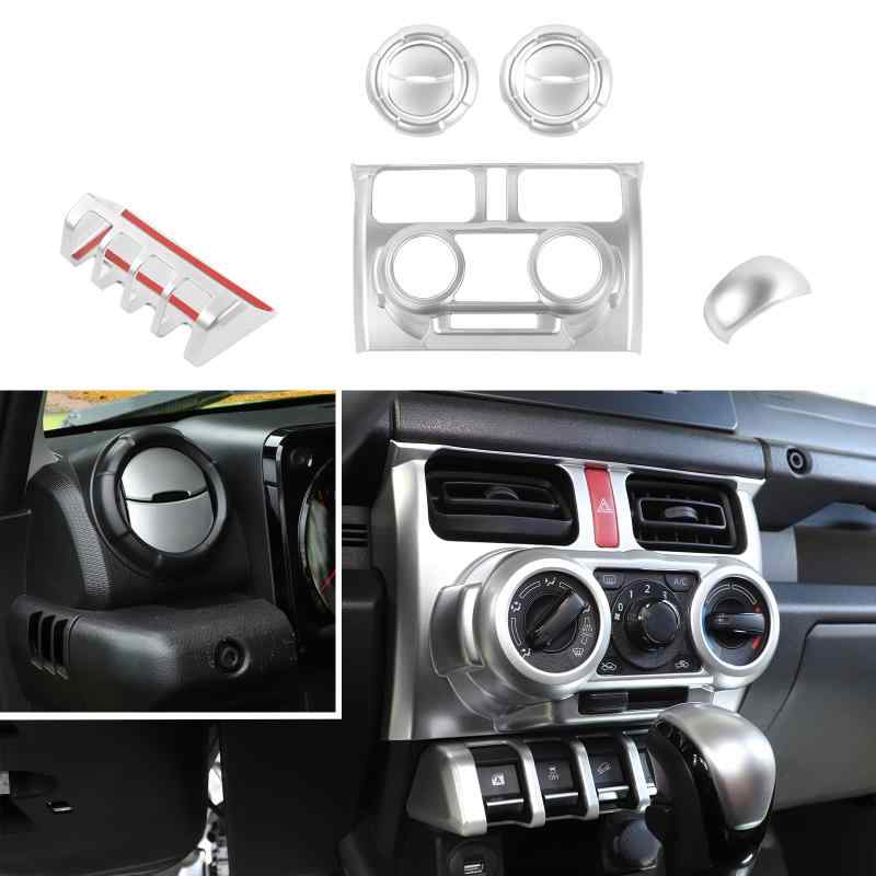 ANTC エアコンコントロールパネルフレーム スズキ ジムニー Jimney 適用 マニュアル空調パネル/エアコンスイッチパネル/センターエアコン装飾/インテリ...