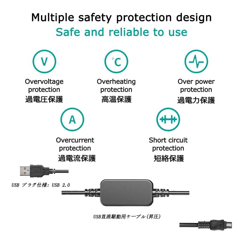 Raeisusp AC-L200 AC-L25Aモバイル電源usbドライバケーブル互換型番Sony DSC-HX1 DCR-UX5 UX7 HDR-XR100 NEX VG30 VG900 DEV-50 FDR-AX33 FDR-AX40 AX60 AX