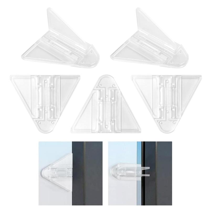 安全ロック、VIAKY ベビーガード 窓ストッパー クリアカラー 窓ロック 引き戸 ストッパー 子供・ペット いたずら防止 指はさみ防止 転落防護 ABS樹脂製 環境保護 8個入り 説明書付 3