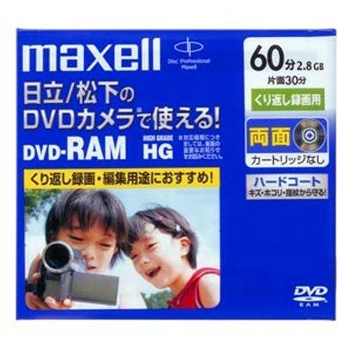 maxell ビデオカメラ用 DVD-RAM 60分 1枚 10mmケース入 DRM60HG.1P A