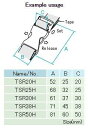 NIFCO ニフコ TSR25 プラスチック バックル 黒 25mm巾用 ベルトの長さ調節などに