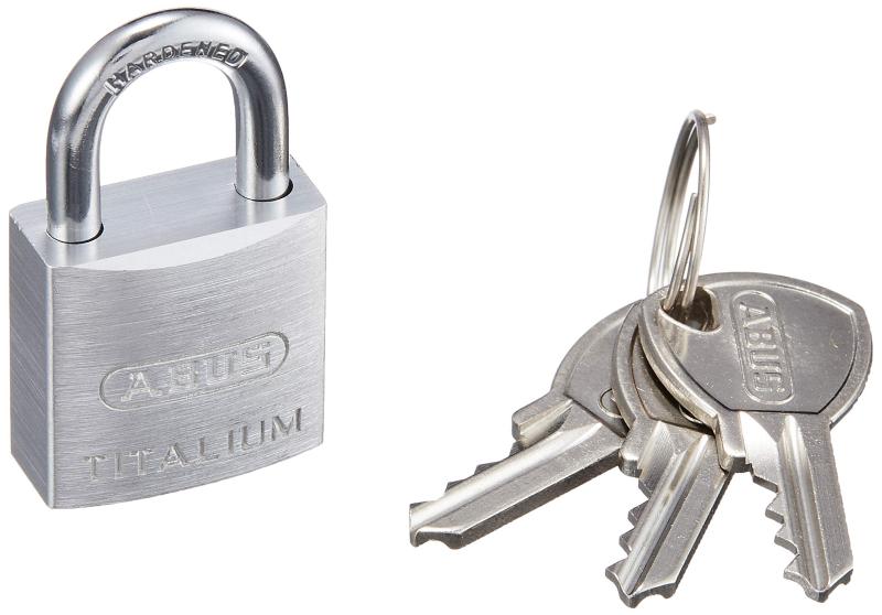 Rakuten - ABUS(アバス) 軽量シリンダー南京錠 タイタリウム バラ番