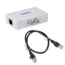 Iseebiz LAN切替器セット ケーブル付き 2→1 1→2 切り替え ネットワーク遮断(2)