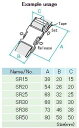 [NIFCO] ニフコ SR20 プラスチック バックル 黒 20mm巾用 ベルトの長さ調節などに