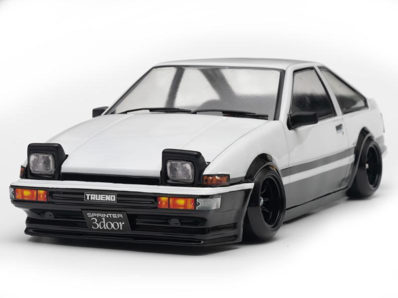 1/10 AE86 トレノ Mシャーシ用 ボディ未塗装