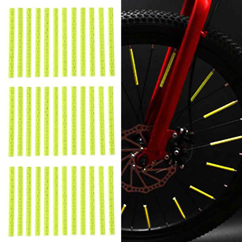 自転車 リフレクター 反射版 【36本入り 大容量】 夜間 可視 通学...(4)