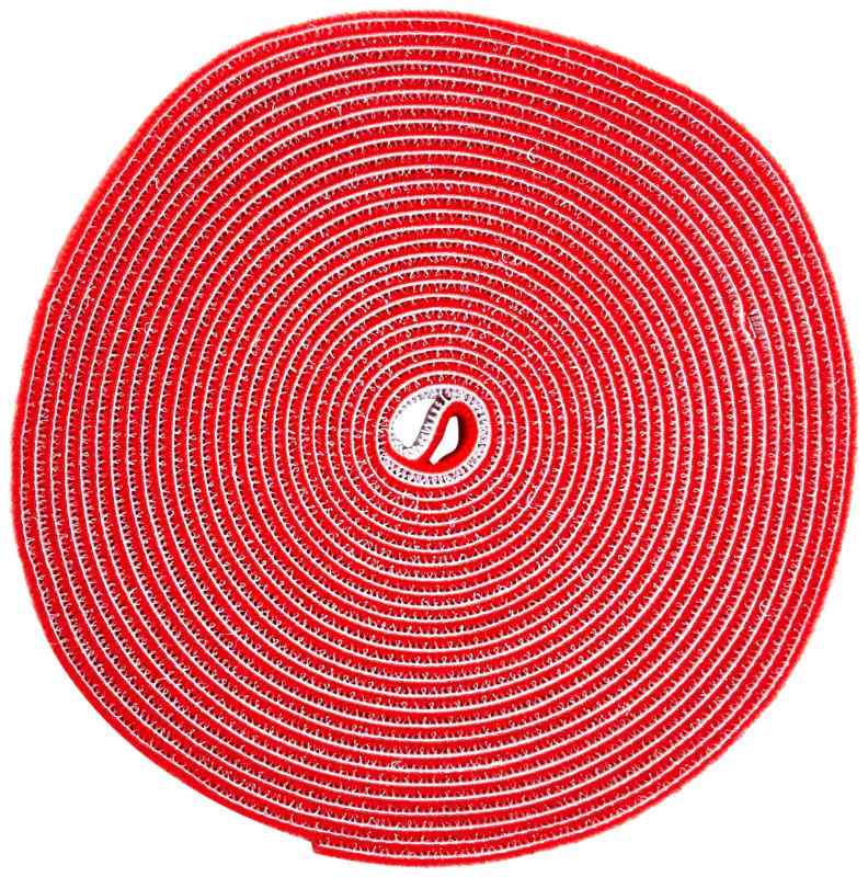 Rakuten - StarTech.com 面ファスナー／7.6m／レッド／簡単取付け 取外し／調整 & 再利用可能／業務用強度／自由にカット／配線整理 結束 マジックバンド／ケーブルまとめ ボアテープ／Hook and Loop HKLP25