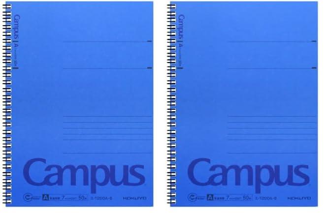 Rakuten - コクヨ Campus ツインリングノート A罫 6号(セミB5) 50枚 ス-T200A-B 青