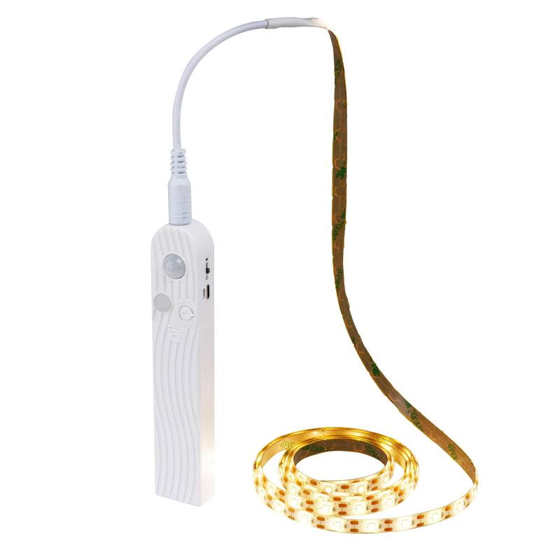 prendre LED テープライト 人感センサー 明暗センサー 電池 USB 自動点灯 常時点灯 両面テープ 防水 カット バックライト PR-SENTAPE