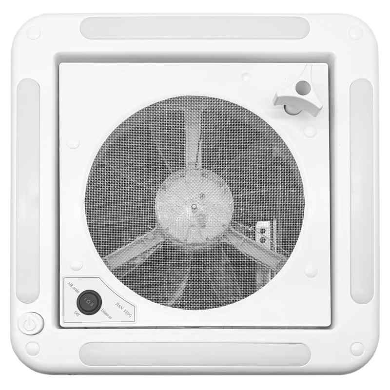 樂天商城 - Iproods キャンピングカー ルーフベント 換気扇 排気 換気 双方向空気交換 LEDライト付き