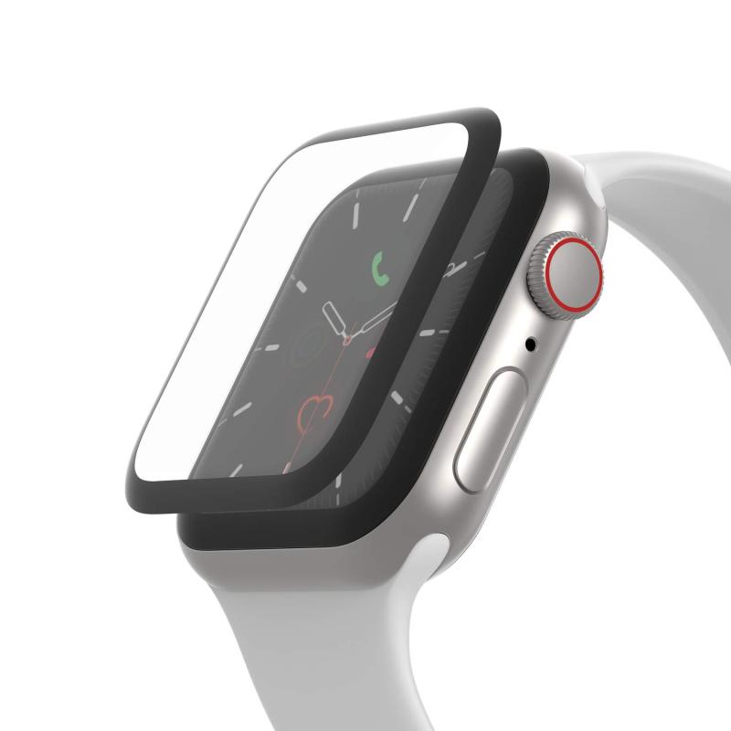 Belkin Apple Watch 保護ガラスフィルム 40mm Series 6 / 5 / 4 / SE 対応 SCREENFORCE TrueClear Curve OVG001ZZBLK-A