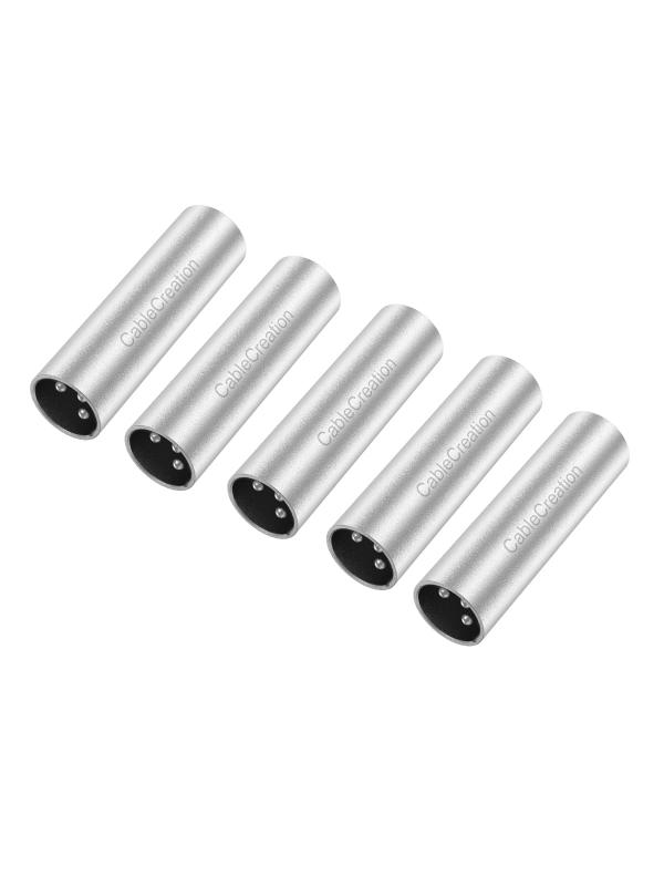 ステレオミニプラグ to ステレオ標準プラグ CableCreation 6.35mm ステレオプラグto 3.5mm ステレオジャックアダプタ6.35mm to 3.5mm （オスーメス）スクリュー付き 金メッキ アンプヘッドホン変換 - 3