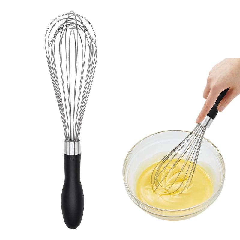 Rakuten - RICISUNG 泡立て器 調理器具 ステンレス ブレンド用バルーン泡立て器持ちやすい 耐熱 手動 卵 クリーム バター ケーキ道具 製菓道具 お菓子作り 家庭 キッチンウィスク