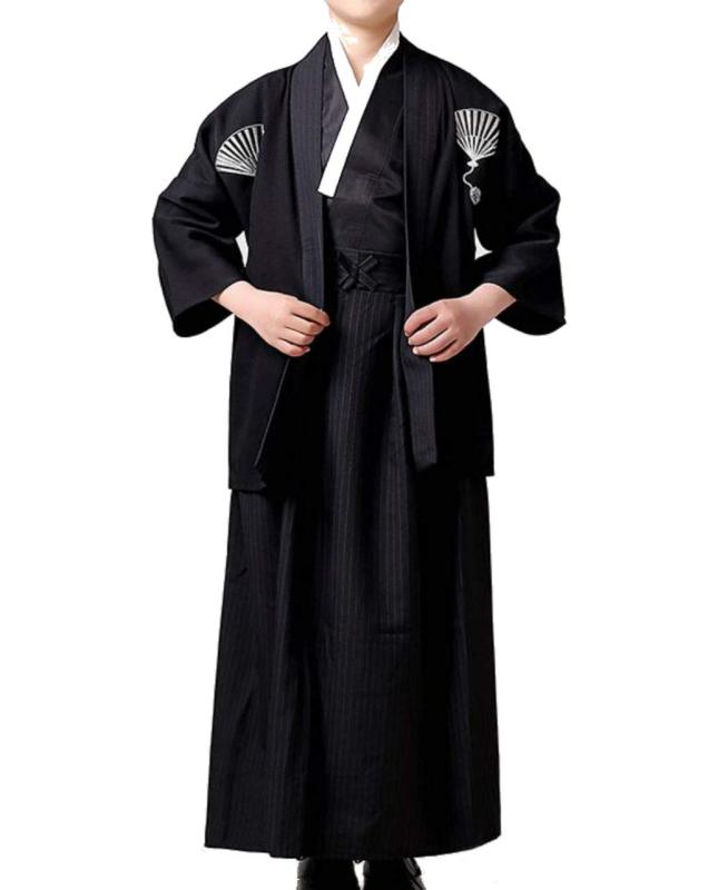 [ミコプエラ] キッズ 武士 侍 コスチューム 衣装 セット 男の子 仮装